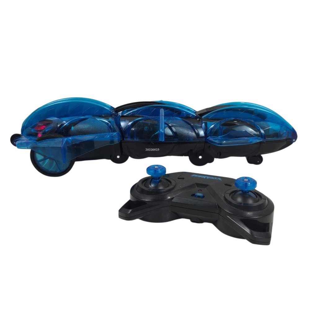 Alpha Group TerraSect RC Vehicle Rolling Attack Translucent Blue 14" Toy Car EUC